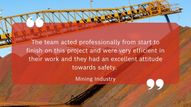 Service Testimony for Mining Industry