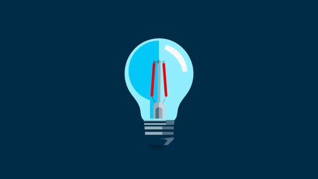 Illustration showing a light bulb representing the design phase in a circular product life cycle.