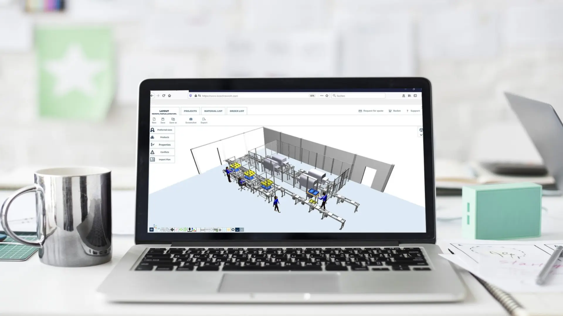 mtpro software on a laptop
