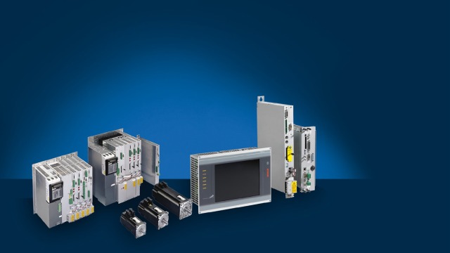 Bosch Rexroth products with blue background