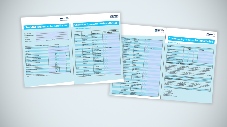 rexroth checklist hydraulische installaties