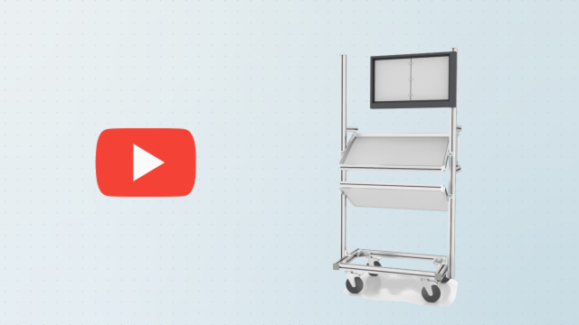 Trolley composed of mechanical components