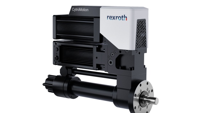 Kompaktowy siłownik hydrauliczny, sterowany elektrycznie: Dzięki CytroMotion firma Bosch Rexroth rozszerzył swój program samodzielnych siłowników dla sił do 110 kN.