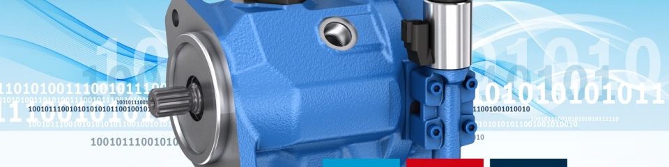 Elektroniczne sterowanie pomp hydraulicznych pracujących w układzie otwartym za pomocą systemu eOC firmy Bosch Rexroth otwiera nowe możliwości dla systemów hydrauliki roboczej. Przeniesienie wszechstronności sterowań mechanicznych na elektroniczne, pozwala zwiększyć elastyczność i produktywność maszyn.  (Źródło ilustracji: Bosch Rexroth AG). 