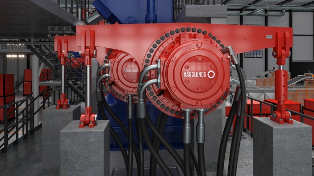 Hägglunds Quantum Power w mikserze - przemysł gumowy