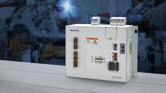 Dzięki swoim nowym funkcjom sterownik zgrzewania PRC7000 firmy Bosch Rexroth umożliwia precyzyjne zgrzewanie punktowe oporowe, zapewniając większą produktywność. 