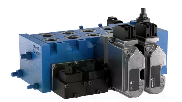 Rexroth AG) Dzięki modułowi sterującemu EDG-OBE, opartemu na pętli sprzężenia zwrotnego, ze zintegrowaną elektroniką pokładową firma Bosch Rexroth może zaoferować swoim klientom korzyści płynące z cyfryzacji po rozsądnej cenie, jednocześnie zwiększając wydajność hydrauliki.