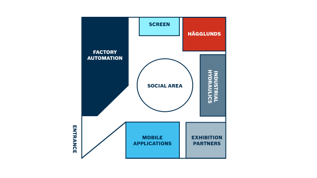 Map of exhibition Bosch Rexroth Forum