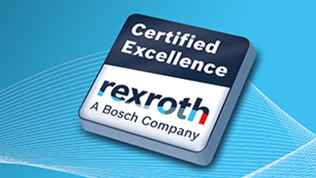 Certified Excellence logga på blå bakgrund