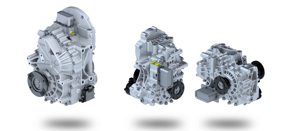 Compact Rexroth eLION gearboxes for the electrification of mobile machines are available in a 2- speed version (eGFZ 9200) and in a 1-speed version (eGFZ 9100) for a wide range of applications