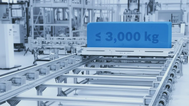 Move heavy modules up to 3,000 kg with the TS 7plus