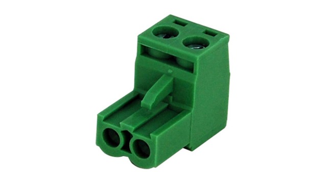 R021SH1002 Terminal block, 2 pin, 5 mm pitch, for use with custom power supply
