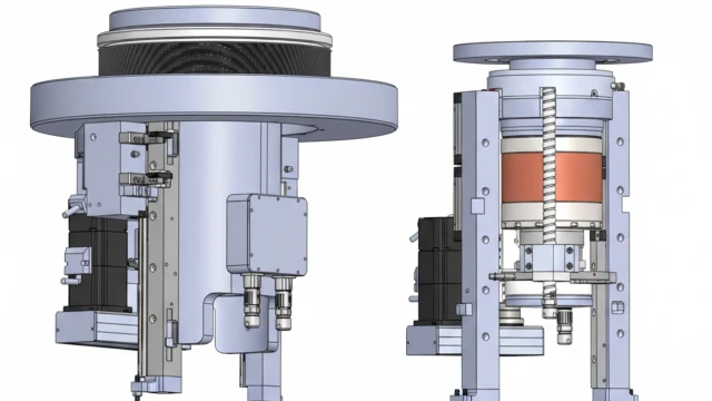 Wafer spin motor custom assembly