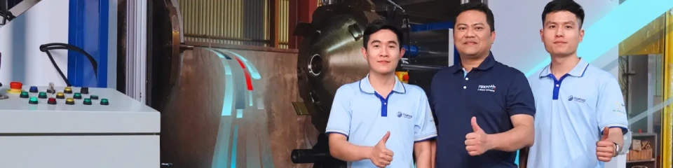Máy tháo lắp khuôn nhựa sử dụng ctrlX Automation