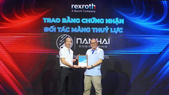 Nam Hải Engineering nhận chứng nhận đại lý Bosch Rexroth
