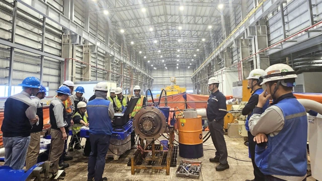Bảo dưỡng tuabin thủy lực tại nhà máy nhiệt điện