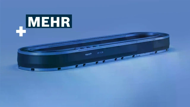Das Bild zeigt das lineare Motion-System ctrlX FLOWHS vor einem weißen Hintergrund.