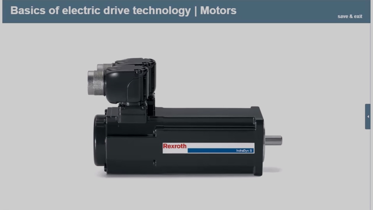 Moving illustration of a motor with electric drive technology