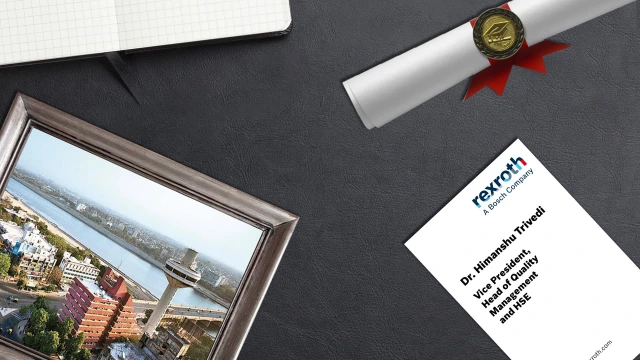 Desk business card photo scroll