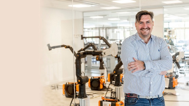 Kristian Kassow CEO of Kassow Robots with cobots