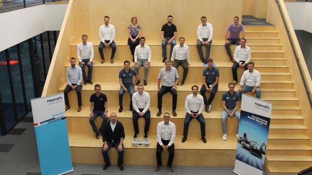 Members of the Bosch Rexroth mobile machines team