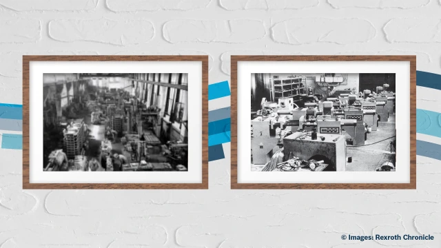 First Bosch Rexroth hydraulic systems assembly