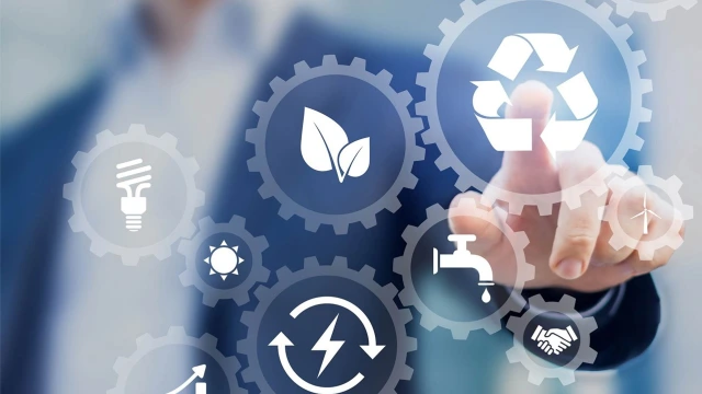 recyling icon pointing