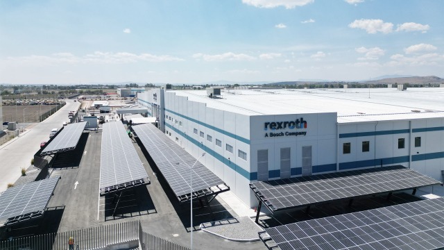 External photograph of new Bosch Rexroth plant in Querétaro Mexico