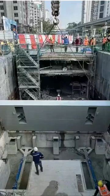 Quelques ouvriers sur le chantier à Kuala Lumpur