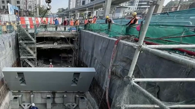 Quelques ouvriers sur le chantier à Kuala Lumpur