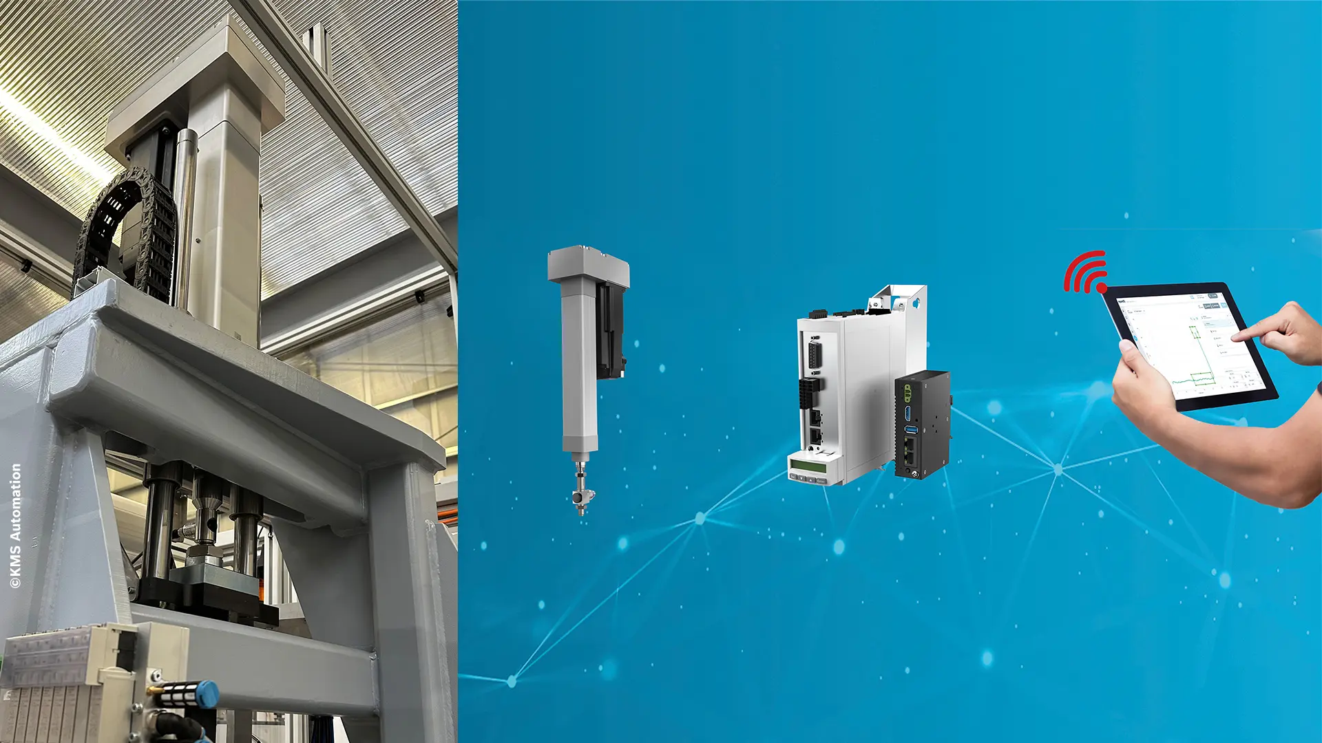 KMS Automation can realize pressing and joining applications quickly and easily.