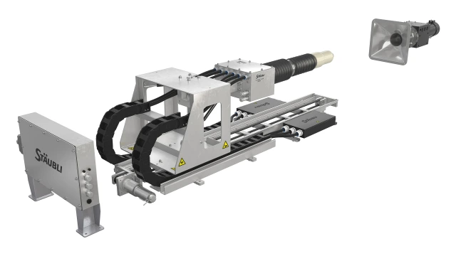 Automatisk hurtigladesystem fra Stäubli og Bosch Rexroth