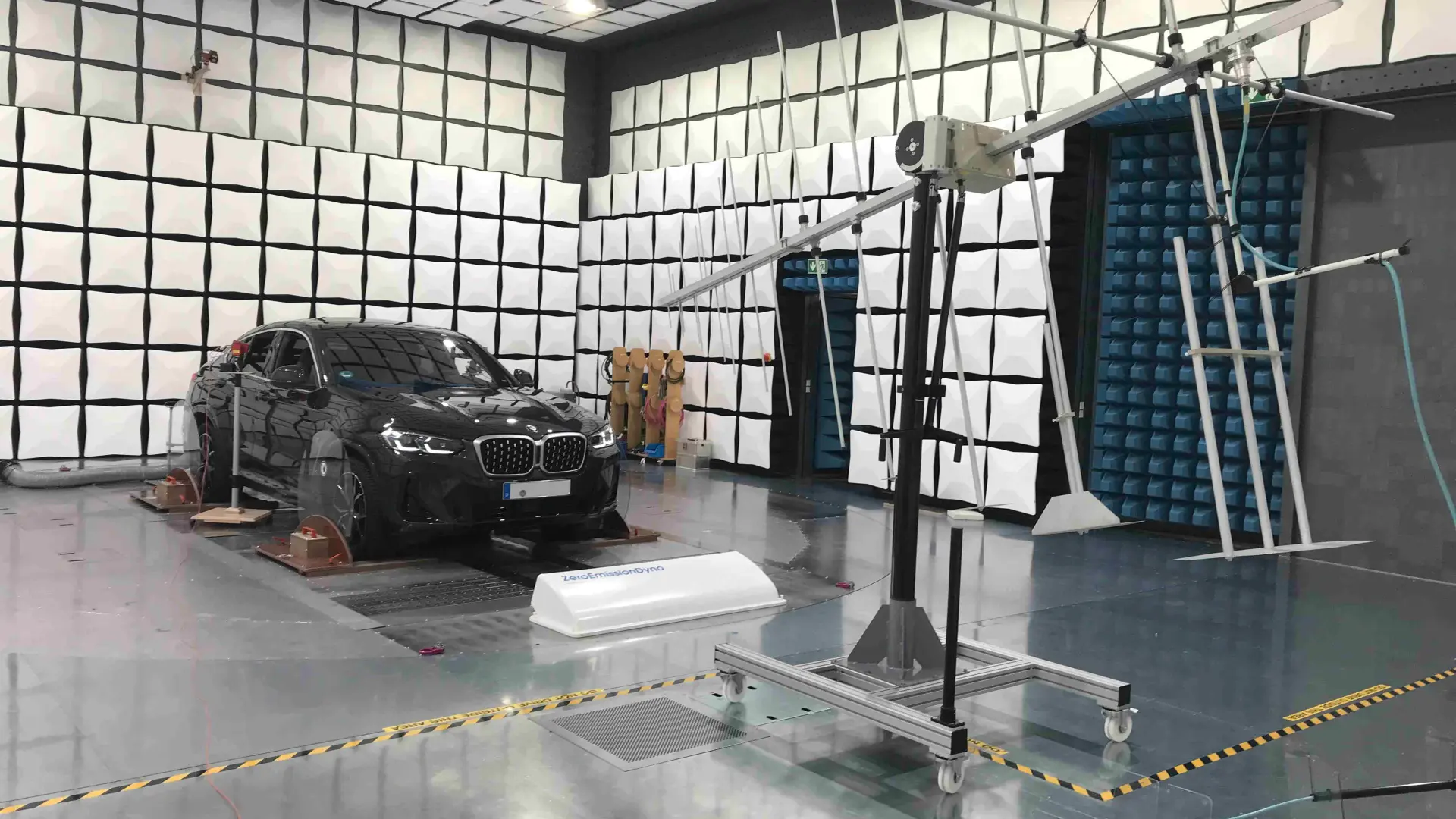 Car on the test stand
