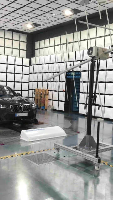 Car on the test stand