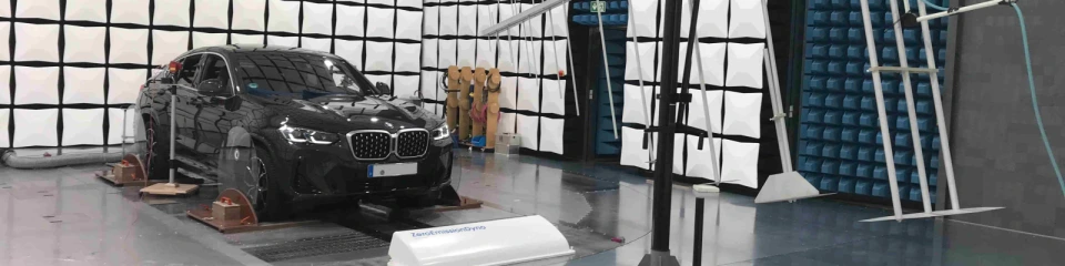 Car on the test stand