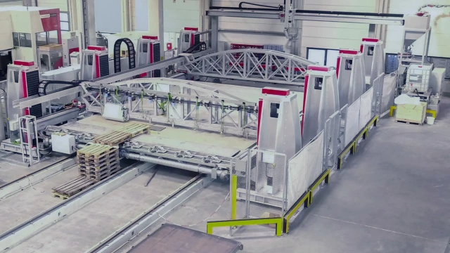 voxeljet VX9000 3D printer as seen from a drone's-eye view