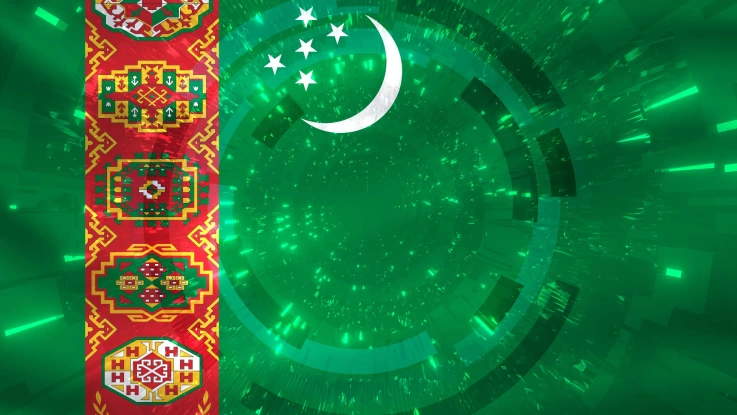 Turkmenistan Flag Rexroth Move Pattern