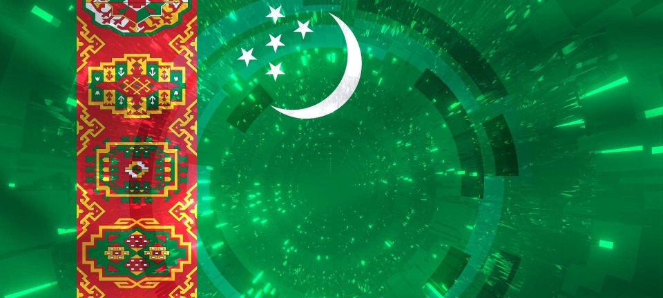 Turkmenistan Flag Rexroth Move Pattern