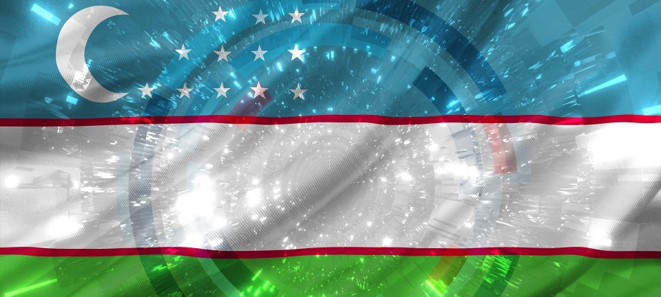Uzbekistan Flag Rexroth Move Pattern