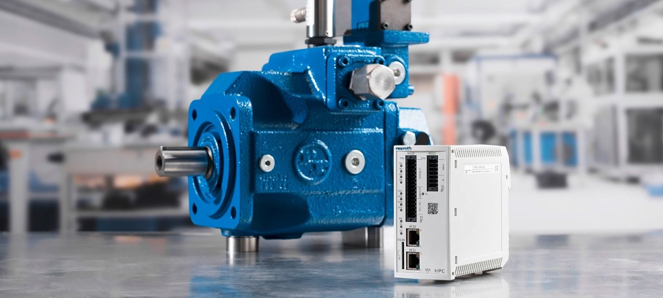 Axial piston pump type A4V..HS5(E) with digital control electronics