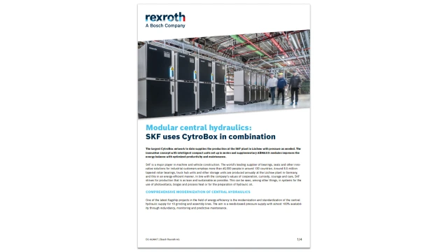 Bosch Rexroth & SKF: SKF uses CytroBox in combination