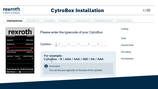 CytroBox – Commissioning Wizard for easy and fast commissioning