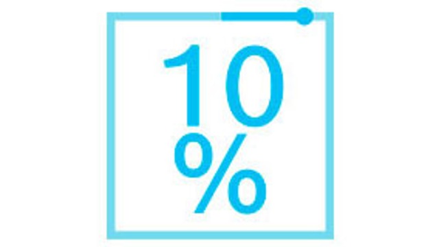 Aumento de la disponibilidad de la instalación del 10 %