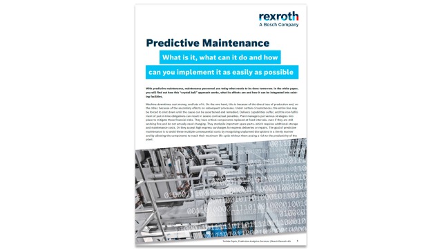 Whitepaper: Predictive Maintenance – What is it, what can it do and how can you implement it as easily as possible.