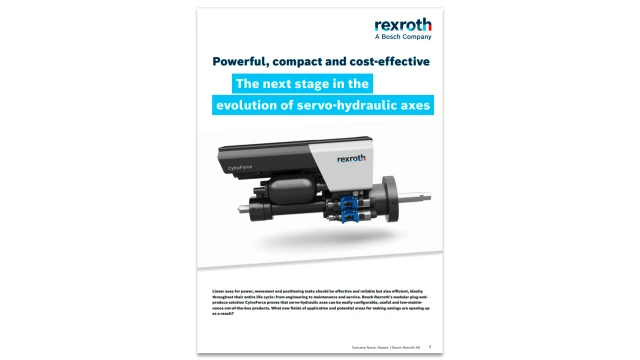 The next evolutionary stage of servo-hydraulic axes
