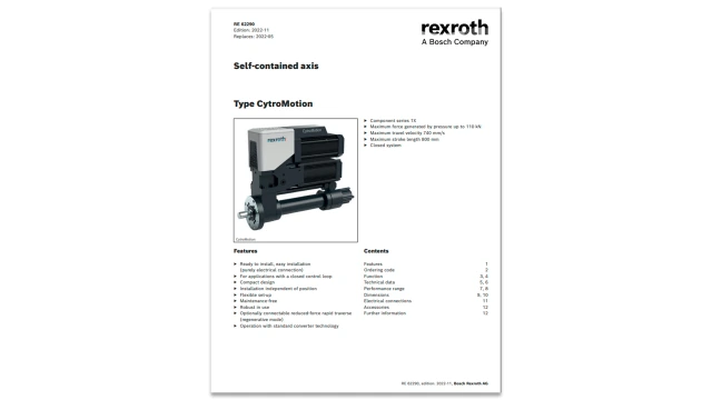 Data sheet of CytroMotion