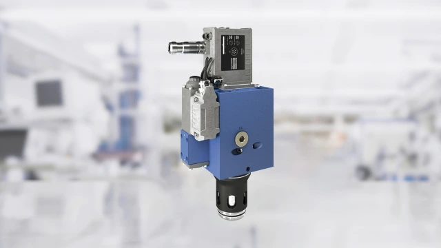 2WRCF – Directional high-response cartridge valve, pilot-operated, with integrated electronics (OBE) and field bus interface