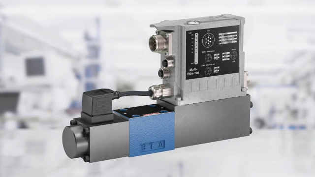 Proportional pressure reducing valve, pilot-operated, with or without integrated digital electronics (OBED)