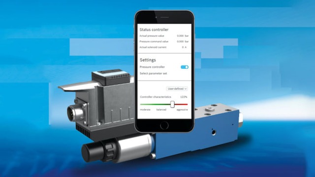 OBED – 앱을 통해 유압장치의 상태를 탐색할 수 있는 새로운 디지털 내장 전자장치가 탑재된 밸브