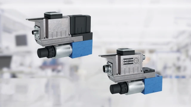 Proportional pressure relief valve, direct operated, with or without integrated digital electronics (OBED)